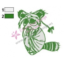Kung Fu Panda Master Shifu Embroidery Design